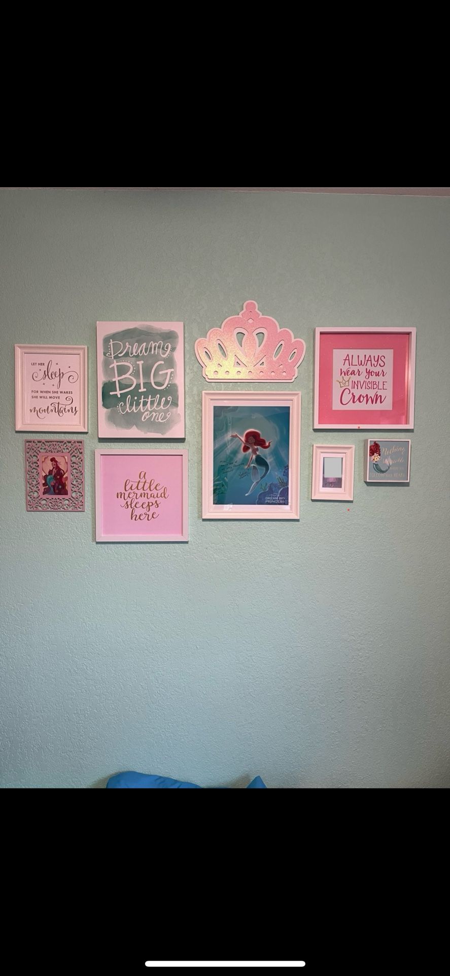 Princess Mermaid Wall Collage