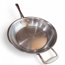 Anolon Clad Stainless Steel Skillet with Helper Handle