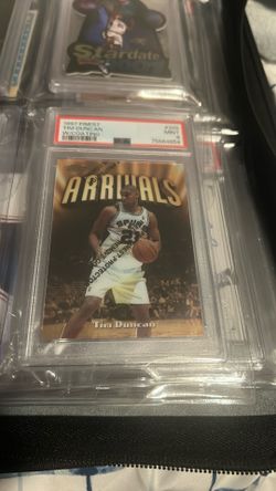 Tim Duncan Finest Gold PSA 9