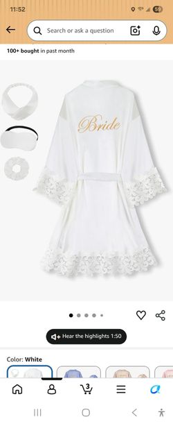 Bride robe