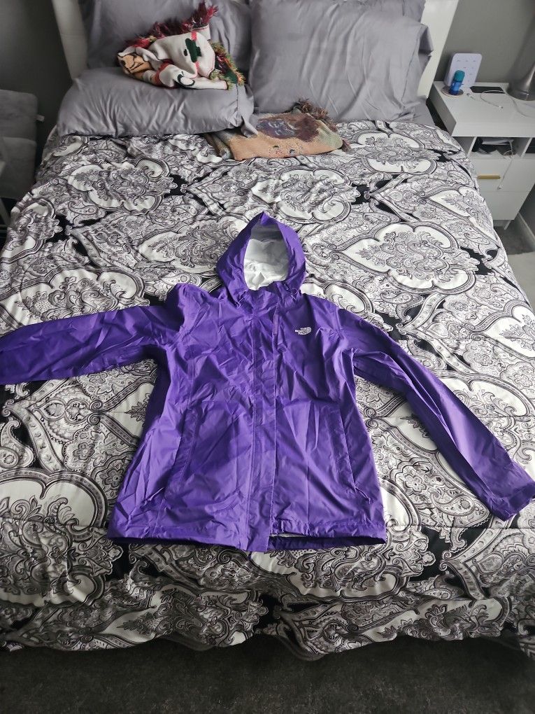 Purple North Face Windbreaker