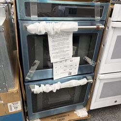 Brand New Cafe Stainless Steel 30 Inch Double Oven Smart Built In