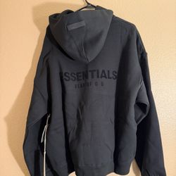 Fear Of God Essentials Hoodie Stretch Limo Size MEDIUM Brand New