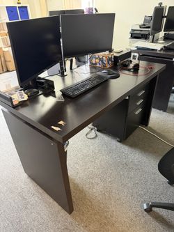 FREE Modern Office Desks – Dark Espresso