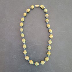Necklace - Recycled Paper Beads Choker