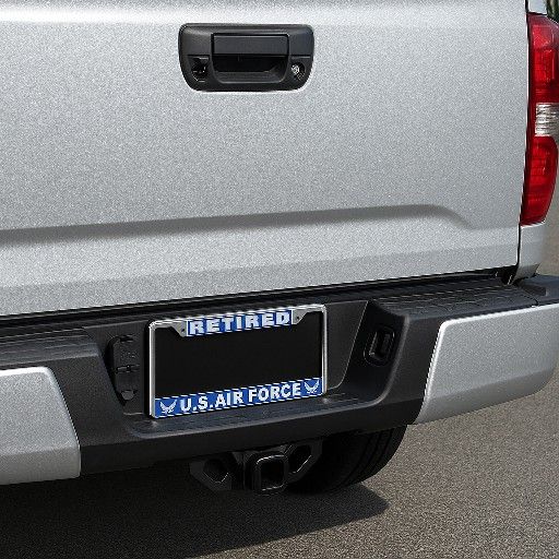 🇺🇸 RETIRED U.S. AIR FORCE License Plate Frame 💪🛻 Ready to Install!