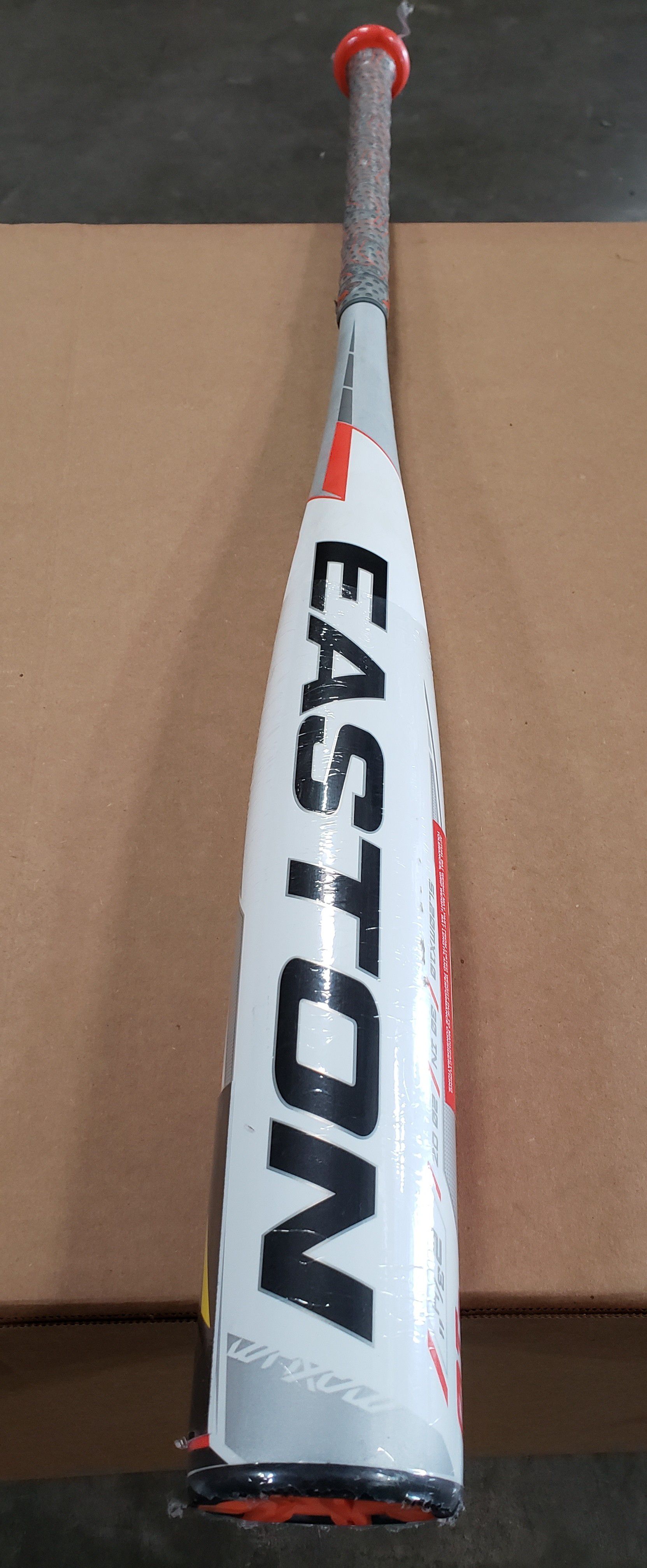 Bright new Easton baseball bat
