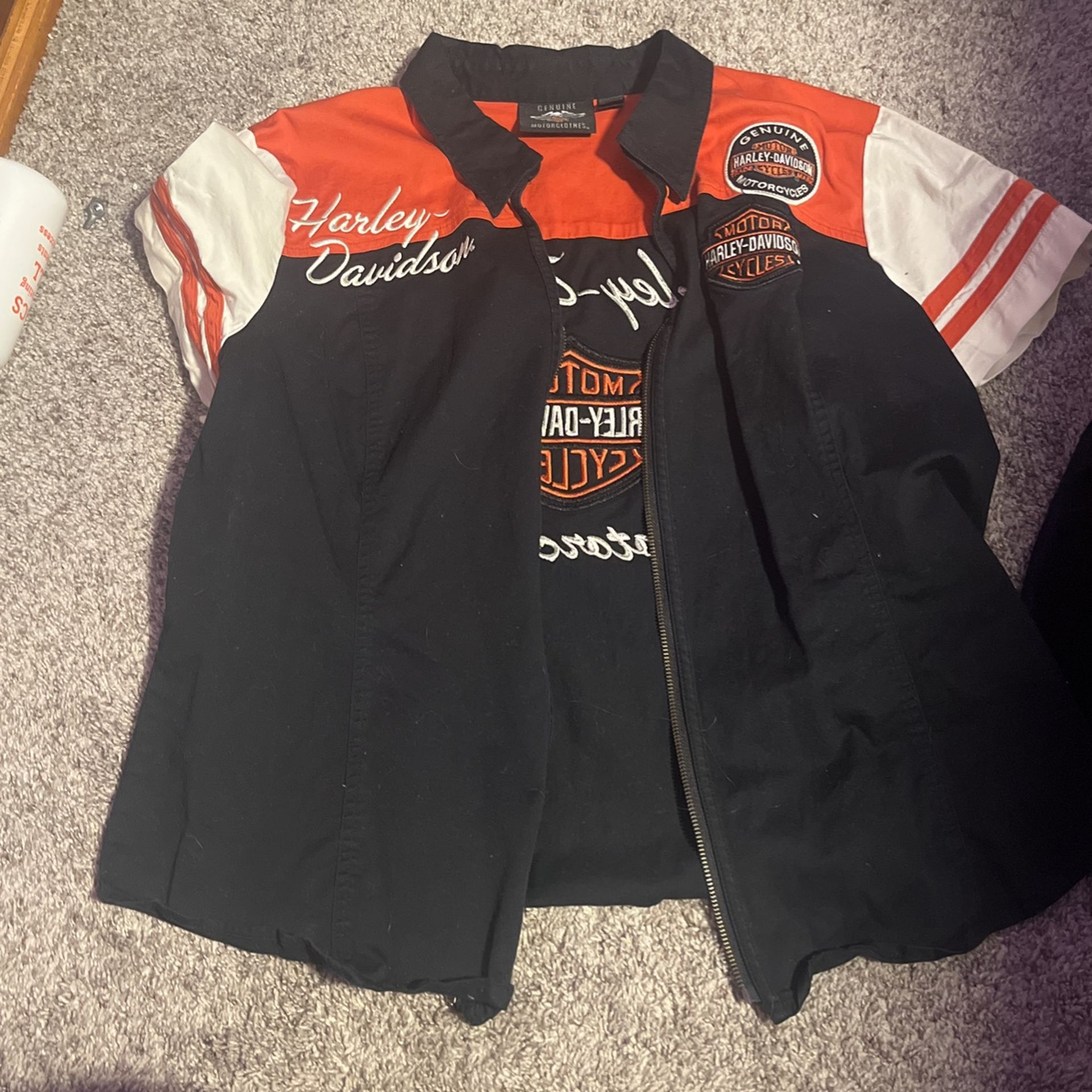 Harley Davidson Women’s Shirt Black Size 2Xl