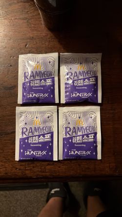 K-pop demon hunter Ramyeon fry seasoning packet