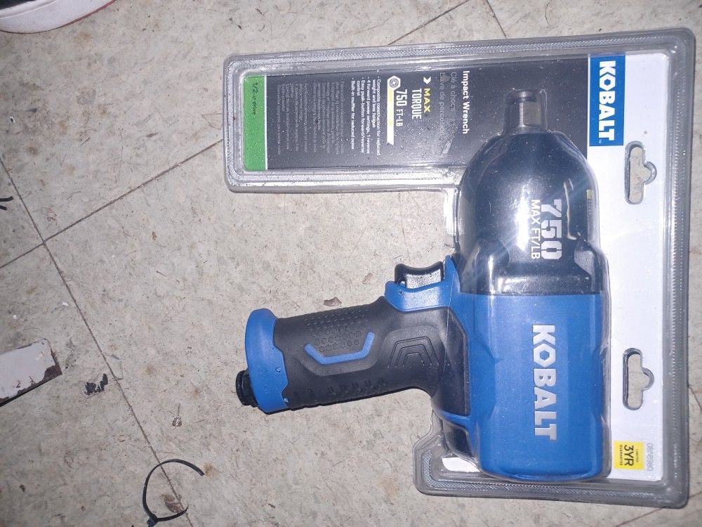 Kobalt 750ft-LB Impact Wrench Firm$60