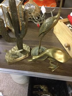 Brass animal figures, Green Bay ,Wis