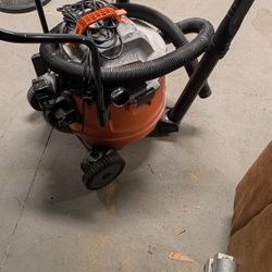 RIDGID 16-Gallon Wet/Dry Shop Vacuum with Cart