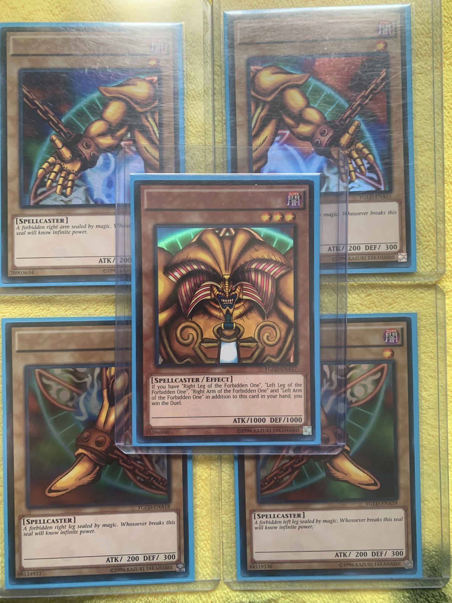 Exodia “misprint” Rare Set
