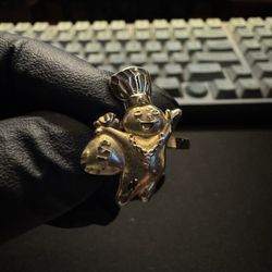 10k Solid Gold Doughboy Ring