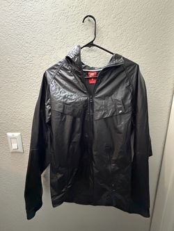 Nike leather rain jacket size small