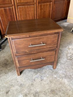 Wooden Nightstand, End Table