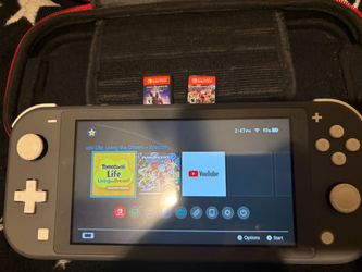 Nintendo Switch Lite Gray with 2 Games