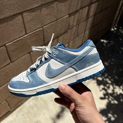 Nike Dunk Low Sashiko - Industrial Blue - DV0834-101 Size 7 White