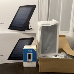 New Ring Solar Panels + Battery Stick Up Cam 