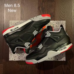 Jordan 4 Bred Reimagined Size 8.5 Men New