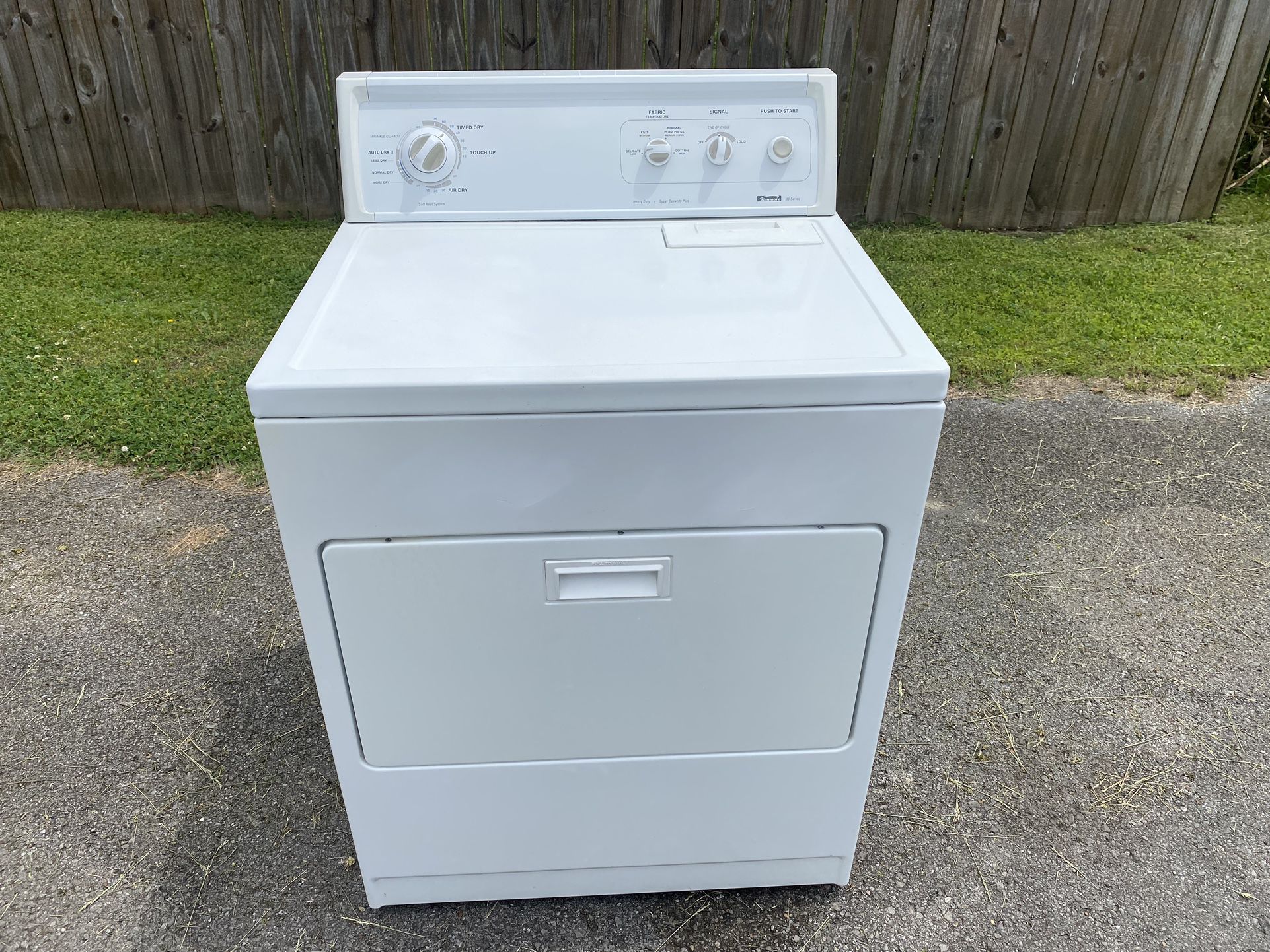 Clean working Kenmore dryer delivered installed & 3 month guarantee