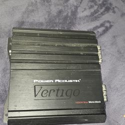 Power Acoustik VA1-1600D Vertigo Series 1,600-Watt Max Monoblock Class D Amp