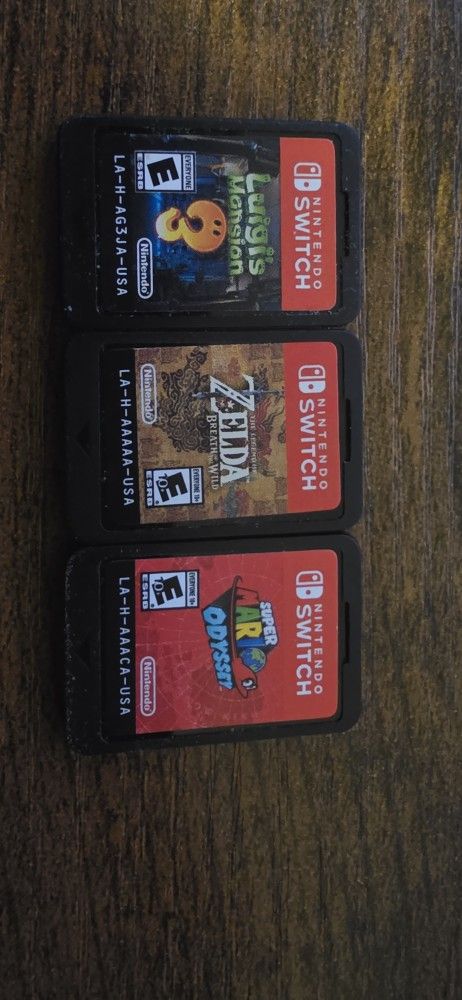 Nintendo Switch Games - Zelda - Odyssey - Luigi's Mansion