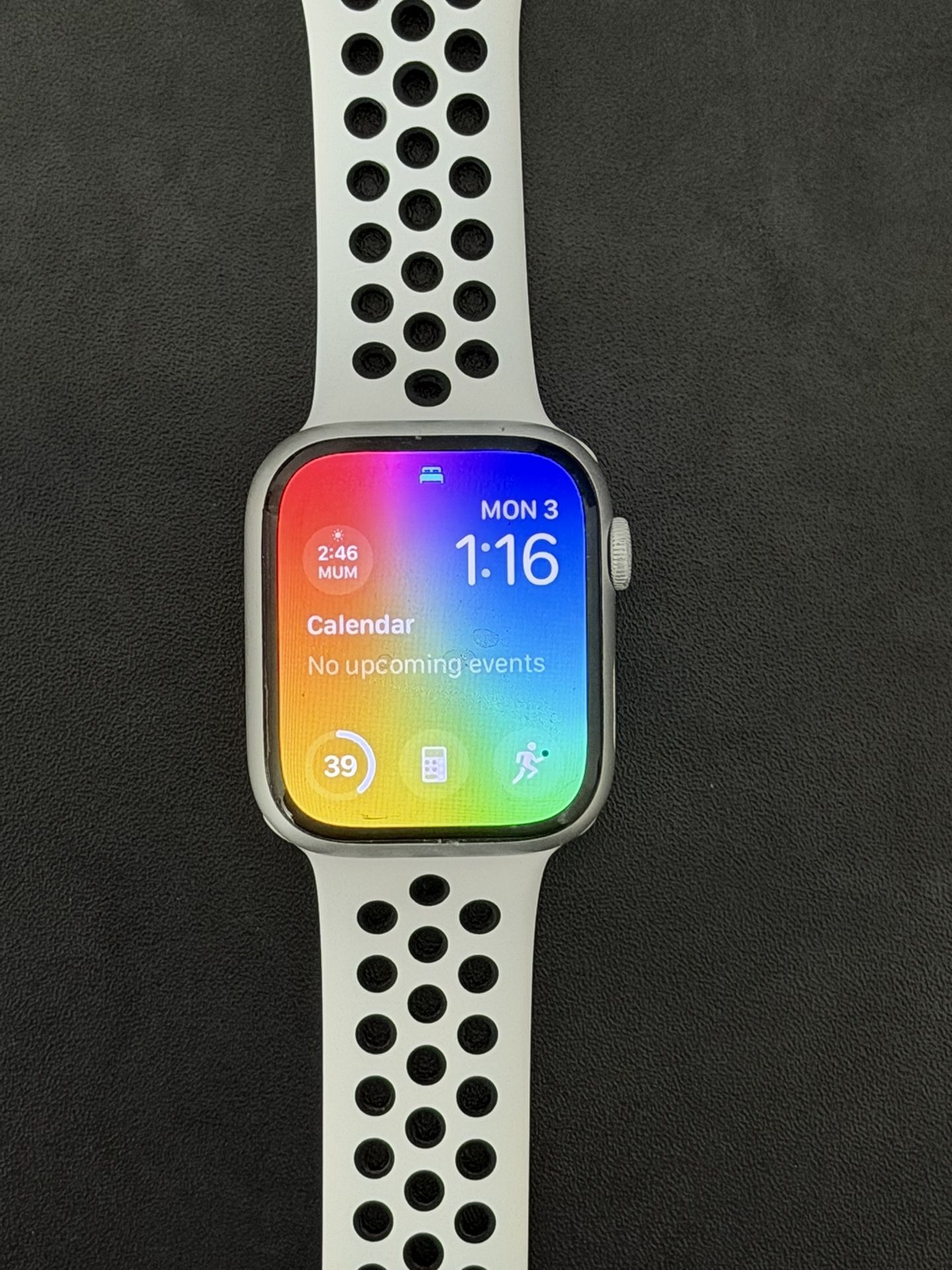 Apple Watch Series 8 GPS, 45mm Silver Aluminum Case with Nike Sport Band