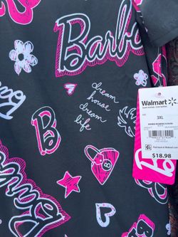 Barbie  WOMENS SCRUBS TOP 3XL