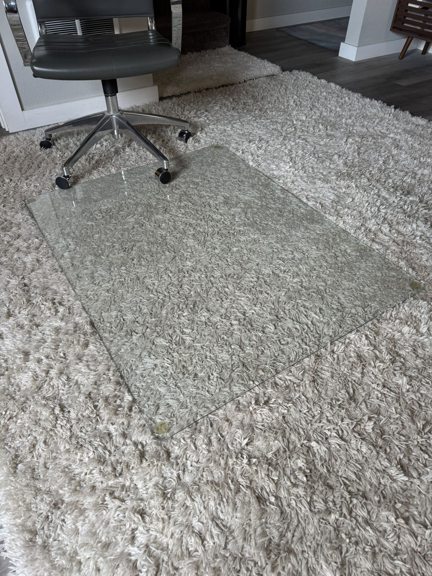 Desk Chair Mat - Tempered Glass