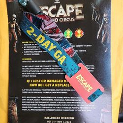 Escape Halloween Ticket