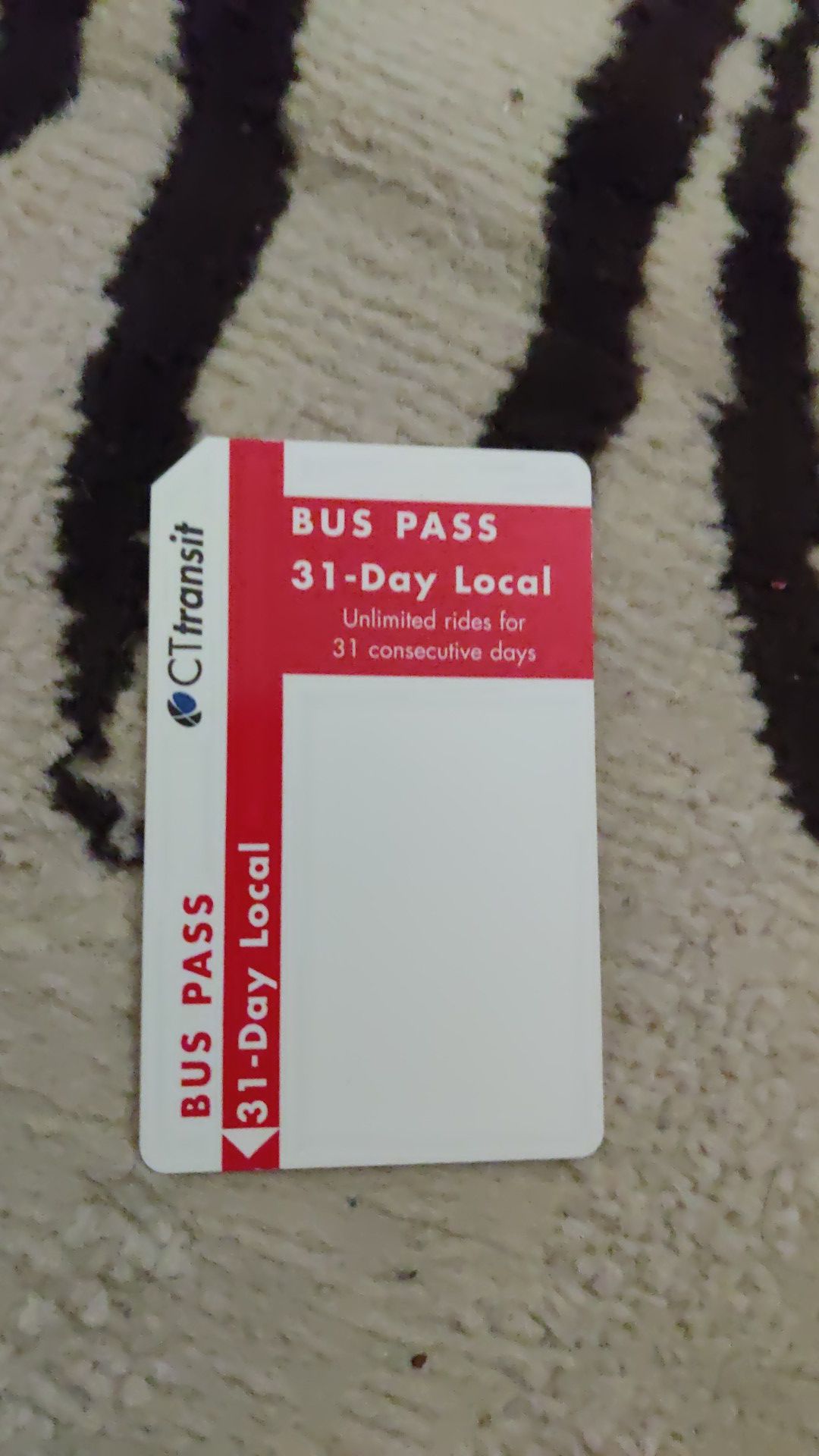 CT Transit Monthly Pass