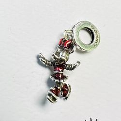 Pandora Minnie Mouse Ice Skating Dangle Charm #793530C01 + FREE Pandora Gift Box + Tag
