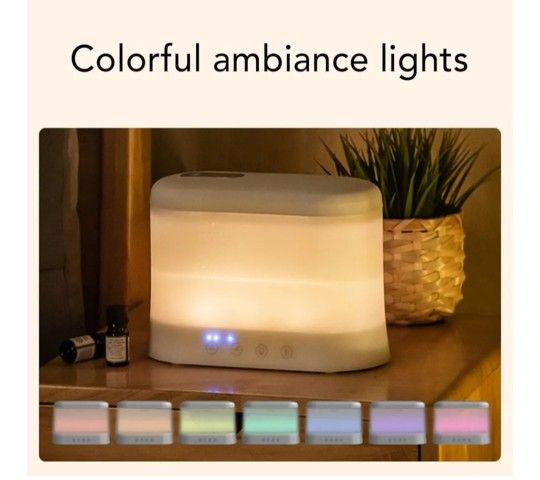 Humidifier 1.8 liter tank. 2,4, and 8 Hour Timmer. Has A Night Light Setting. $30.