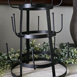 AII Metal Kitchen Storage~ 3-Tier Mug Tree RACK/STAND/HOLDER, Approx. .5x12.75, Vintage Black.