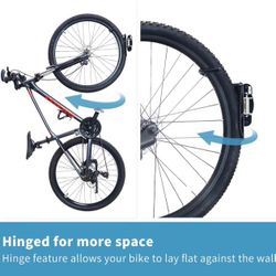 Swivel Bike Rack Wall Mounted Bike Storage Indoor Bike Wall Hanger, 2 Pack