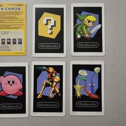 3DS AR cards for Nintendo 3DS includes ?, Link, Kirby, Samus, Pikmin cards