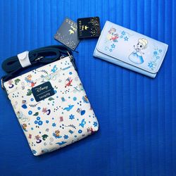 Loungefly Disney Cinderella Crossbody / Purse and Cinderella Chibi Wallet - Both NWTs   
