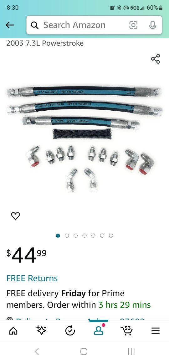 Oil Crossover Lines For A 7.3 Powerstroke $25