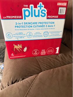 The Plus Promise Size 1 Diapers 192 Count