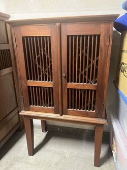 Vintage Wooden Wine Cabinet