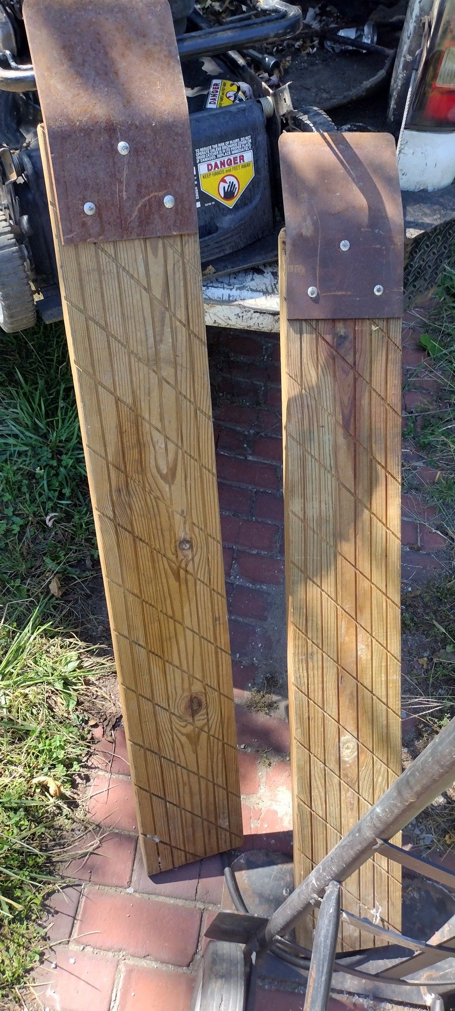 Two Wooden Ramps In Very Good Condition