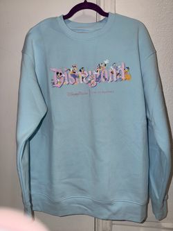 Stoney Clover Lane Disney Parks Disneyland Blue Crewneck Pullover Sweatshirt L