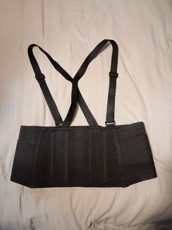 A Black Lumber Back Support Belt. Size XXL.