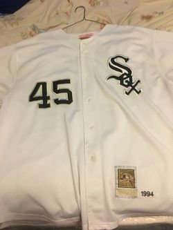 Michael Jordan baseball white Sox jersey