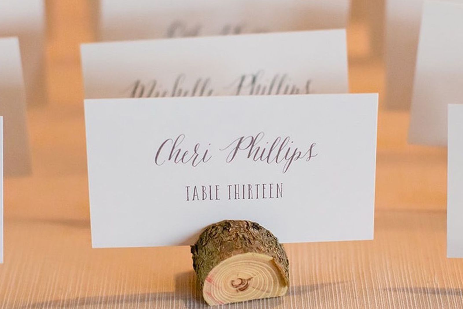 Wood Place card Holders