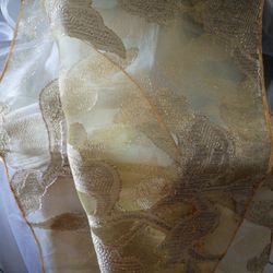 Embroidered Gold Runners