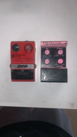 Fender And DOD Guitar Pedals