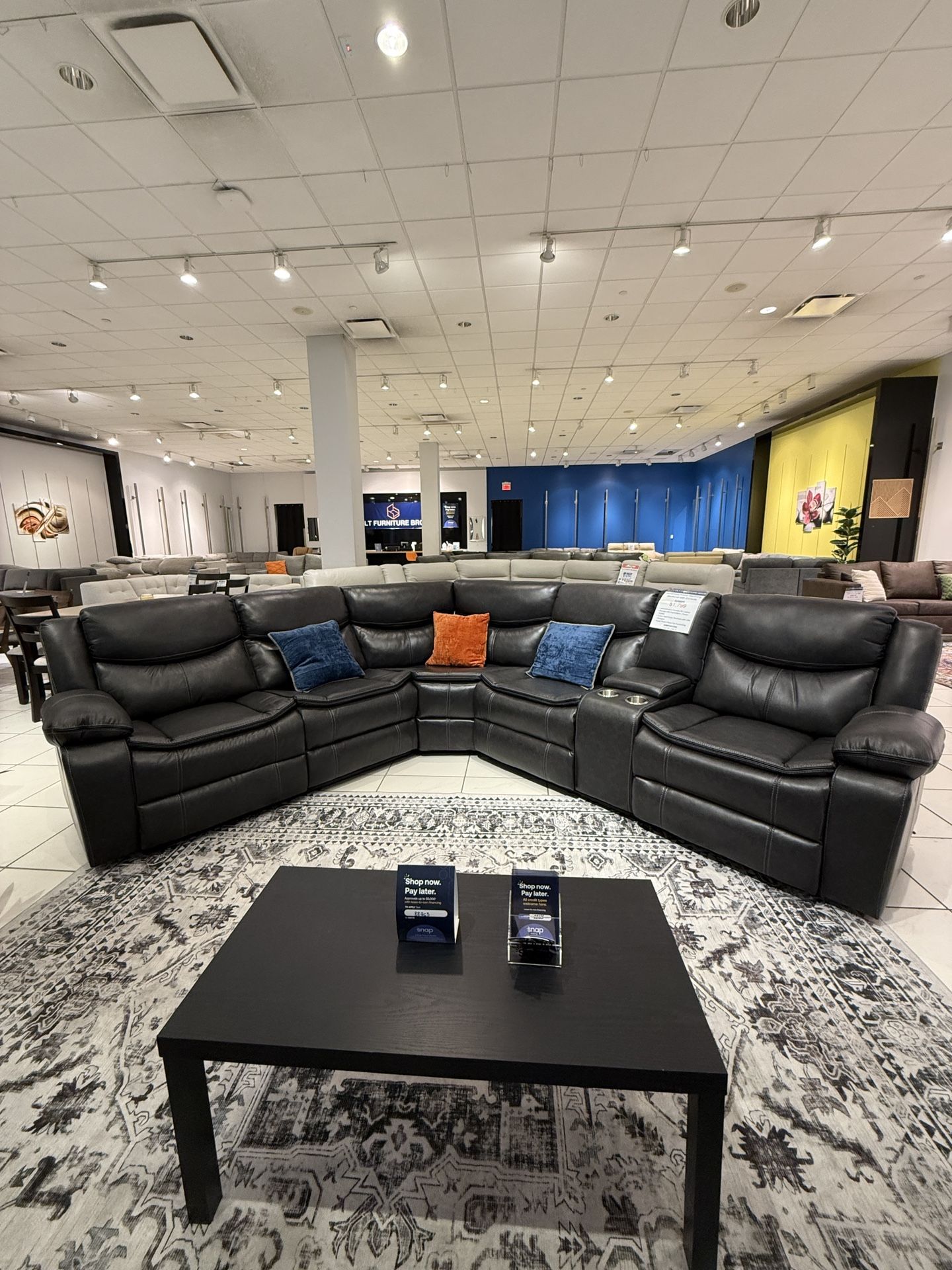 NEW Sycamore Power Reclining Sectional Couch w/ Storage & Cup Holders 🥤