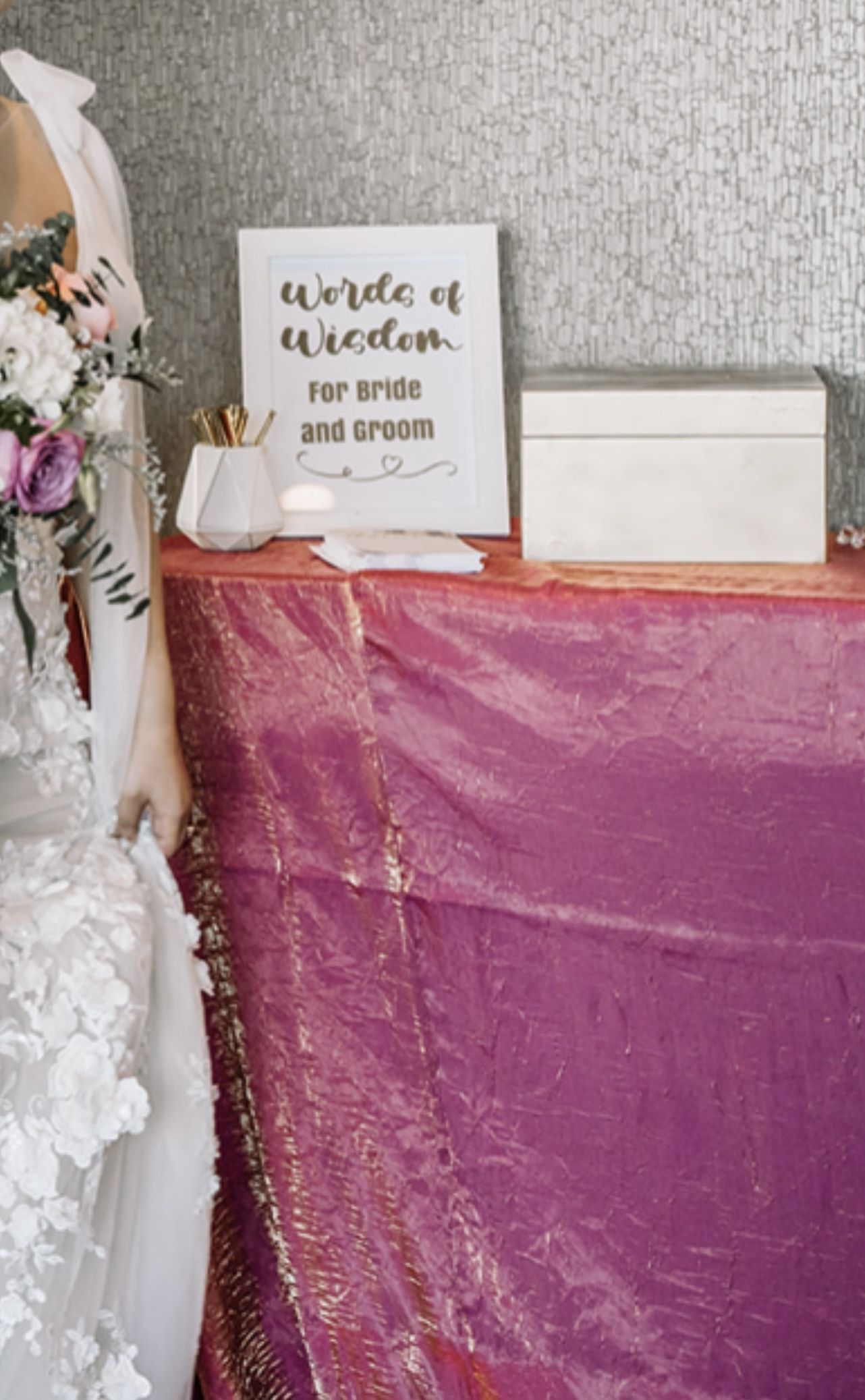 Gold Advice Card Box